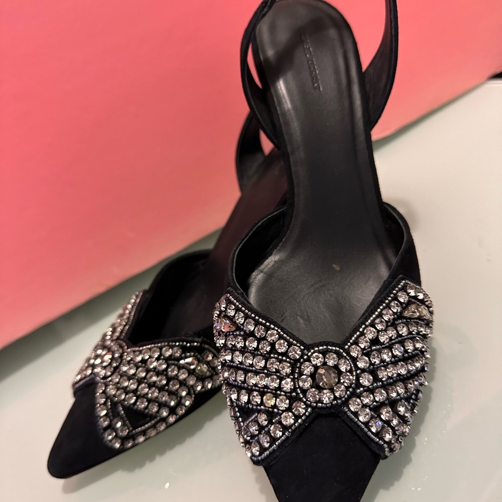 Pre Owned Isabel Marant Designer Pagda Kitten Heel Shoe Size 37 - Picture 5 of 7